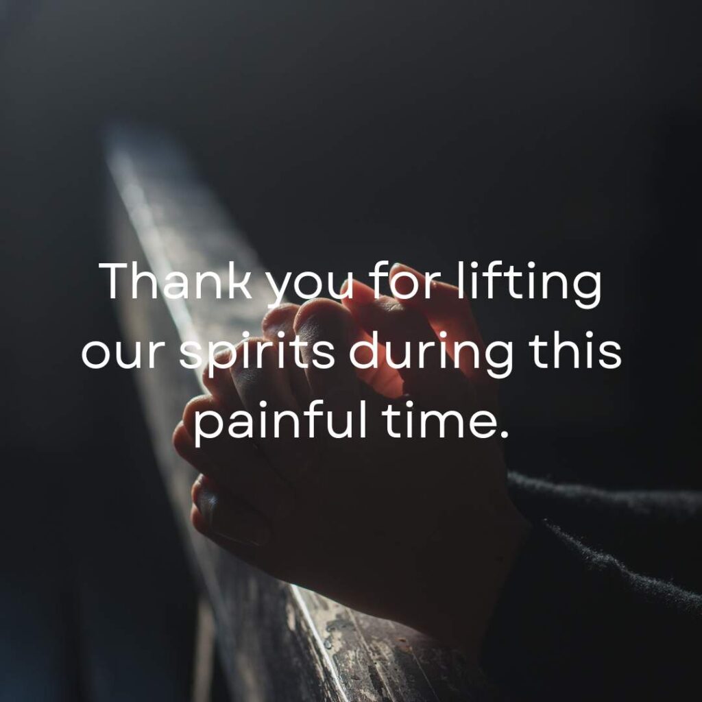 Funeral Thank You From Family