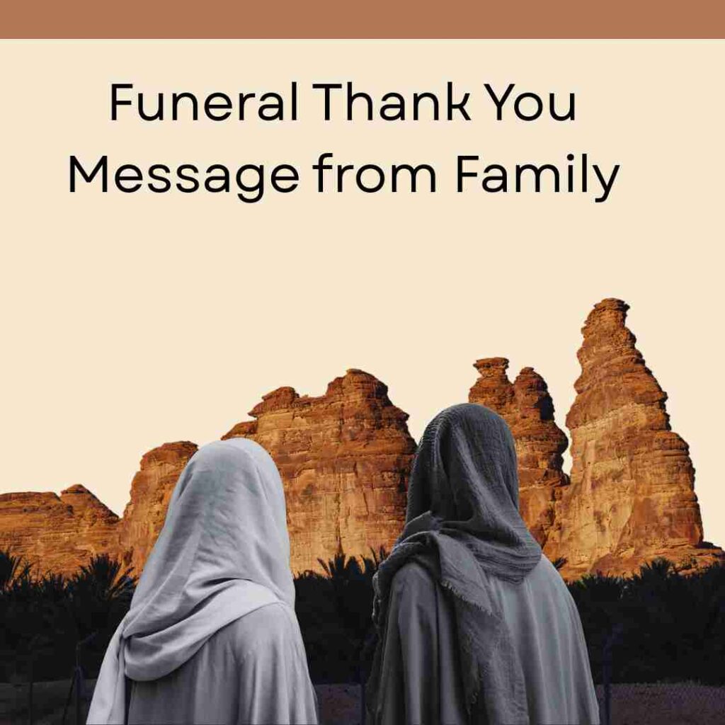 Funeral Thank You From Family