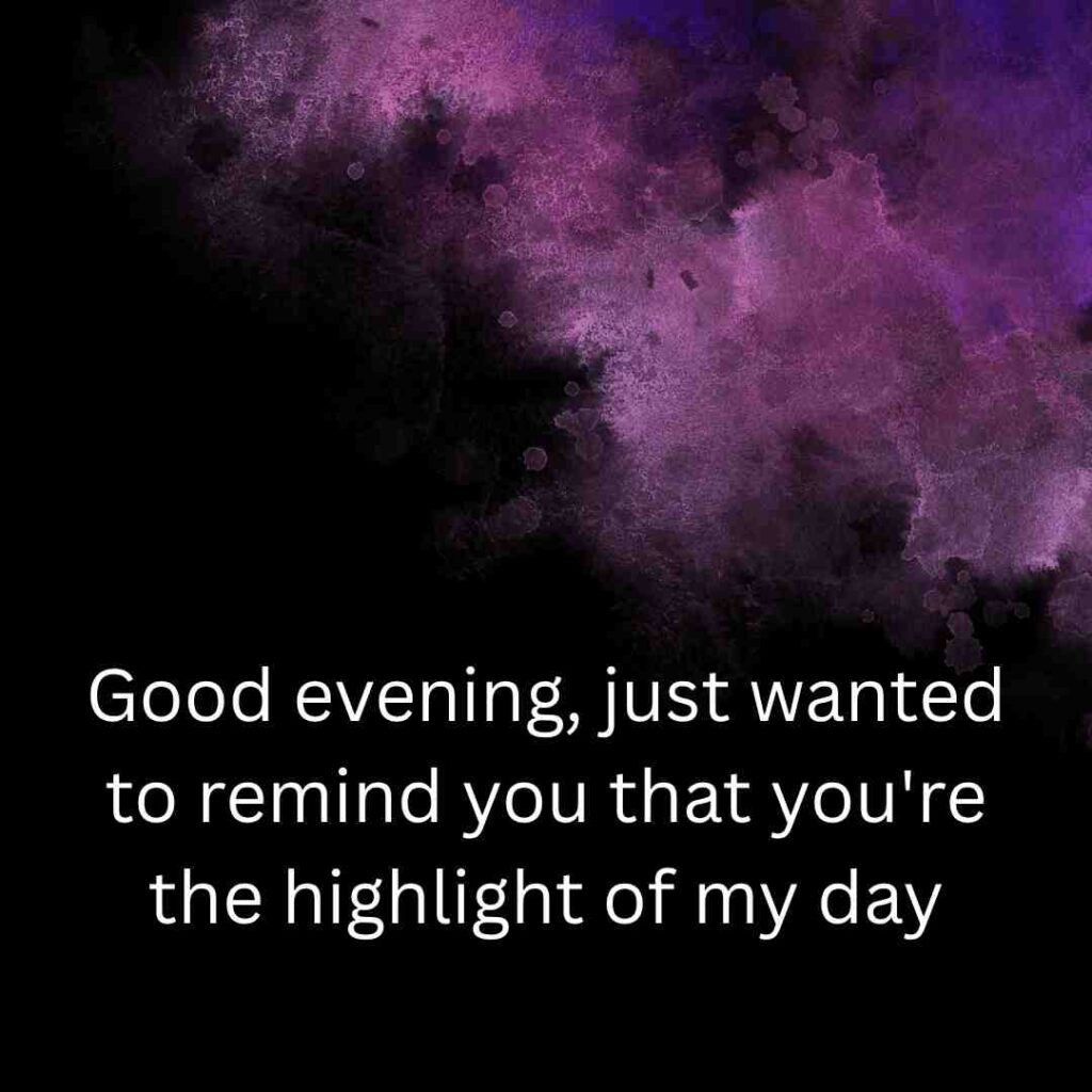 Good Evening Message