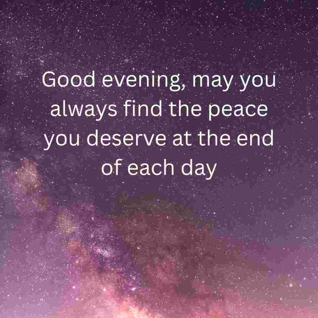 Good Evening Message