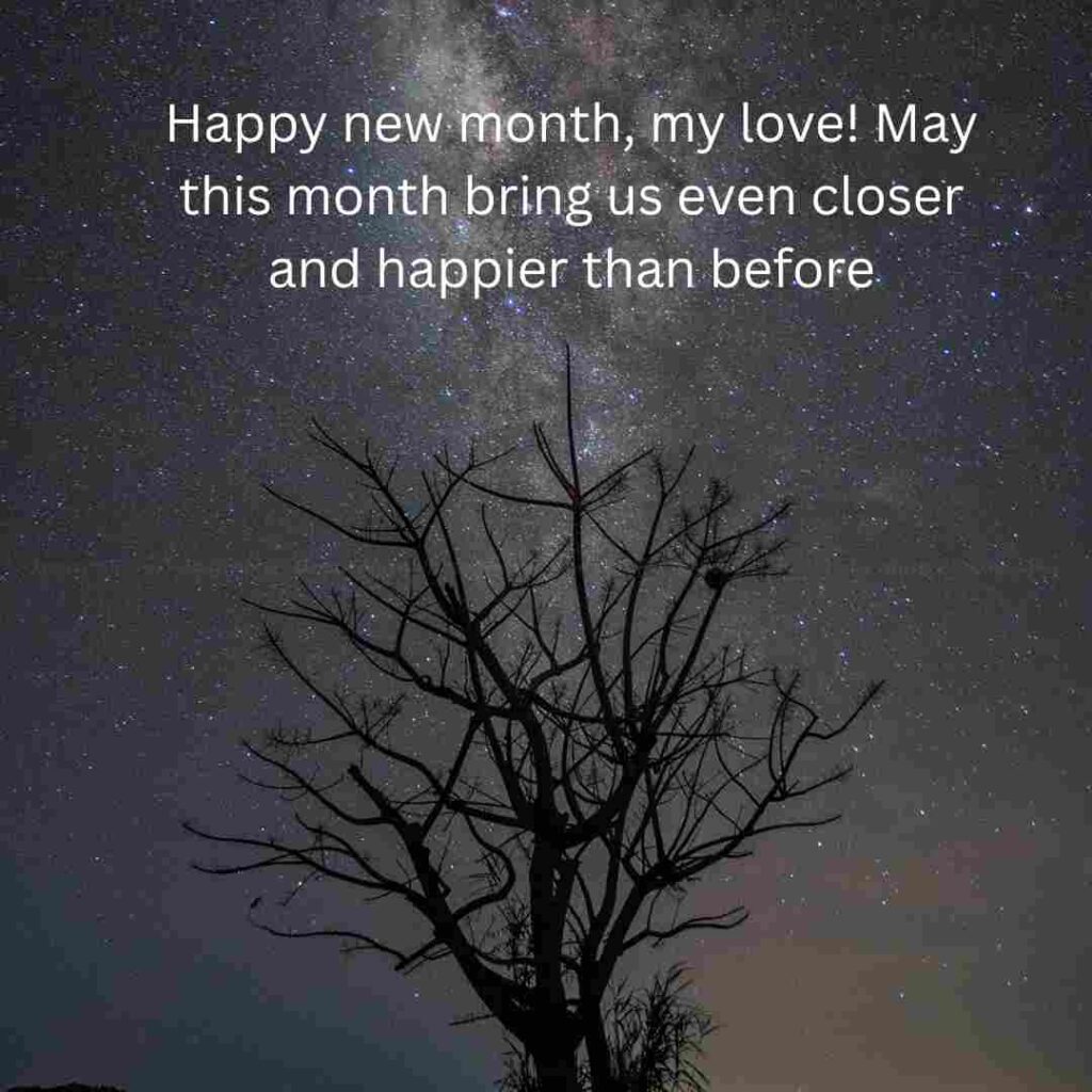 Happy New Month Message To My Love